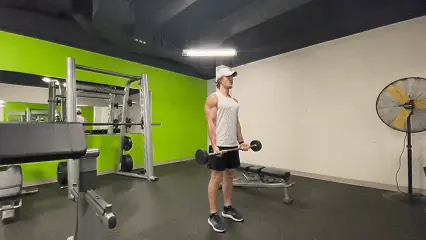 Barbell Bicep Curl demonstration