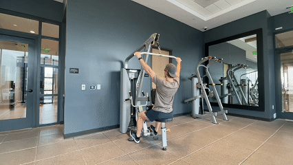 Wide Grip Lat Pulldown demonstration