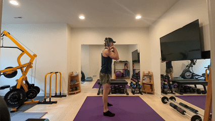 Barbell Front Squat demonstration