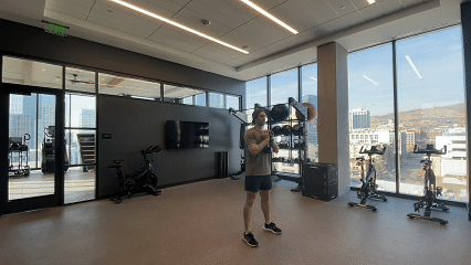 Dumbbell Goblet Squat demonstration