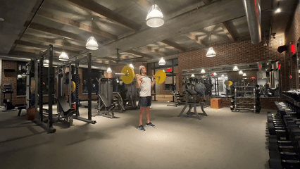 Overhead Barbell Press demonstration
